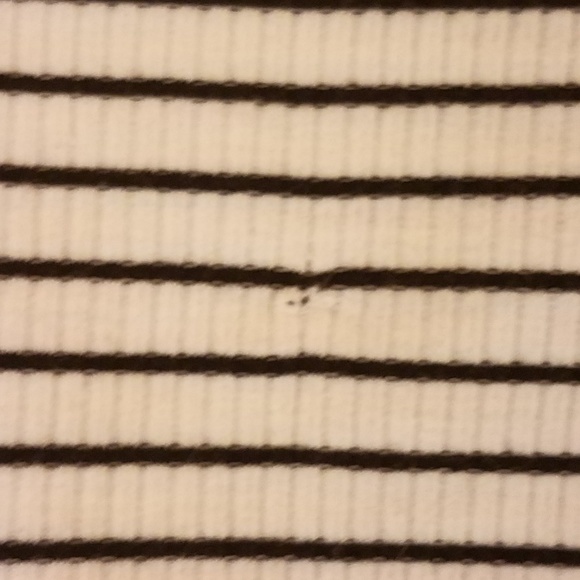 Striped ribbed high low top - Picture 2 of 2